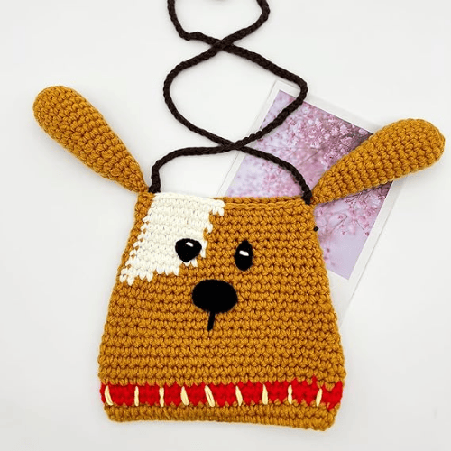 Handmade Crochet Animal Crossbody Bag