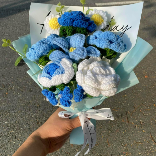 Handmade Crochet Flower Bouquet