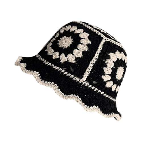 Modern "Petal & Palm" Crochet Bucket Hat