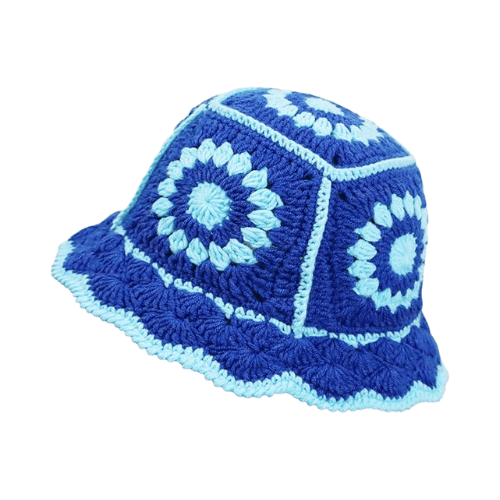 Modern "Petal & Palm" Crochet Bucket Hat