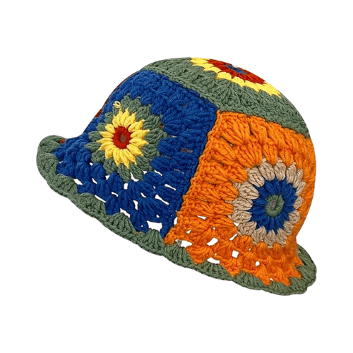Modern "Petal & Palm" Crochet Bucket Hat