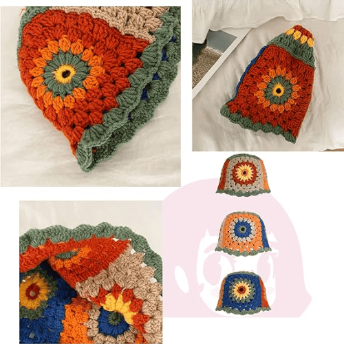 Modern "Petal & Palm" Crochet Bucket Hat