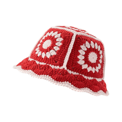 Modern "Petal & Palm" Crochet Bucket Hat