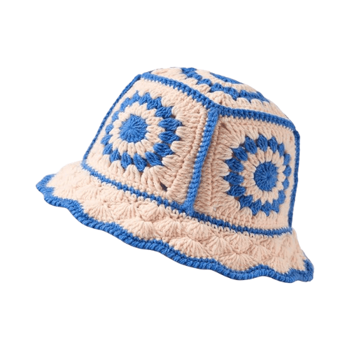Modern "Petal & Palm" Crochet Bucket Hat