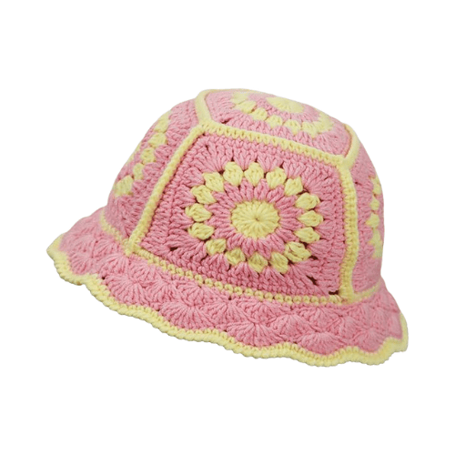 Modern "Petal & Palm" Crochet Bucket Hat