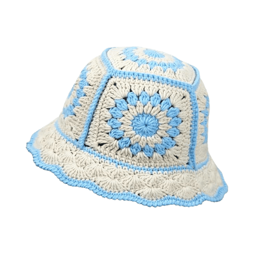 Modern "Petal & Palm" Crochet Bucket Hat