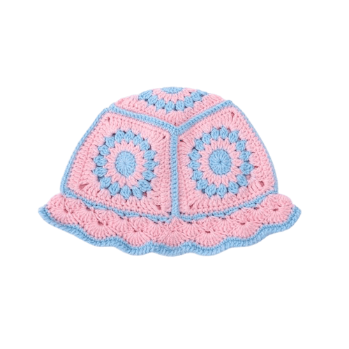 Modern "Petal & Palm" Crochet Bucket Hat