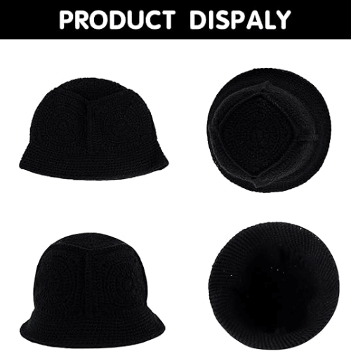 Handmade Crochet Bucket Hat – Artisanal Knitted "Milk Cotton" Beanie