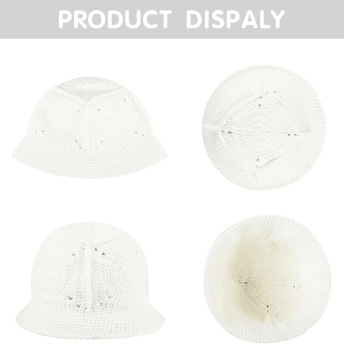 Handmade Crochet Bucket Hat – Artisanal Knitted "Milk Cotton" Beanie