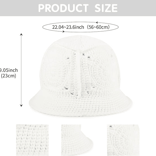 Handmade Crochet Bucket Hat – Artisanal Knitted "Milk Cotton" Beanie