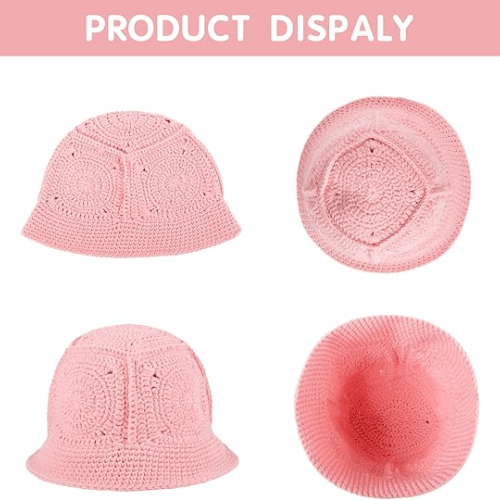 Handmade Crochet Bucket Hat – Artisanal Knitted "Milk Cotton" Beanie