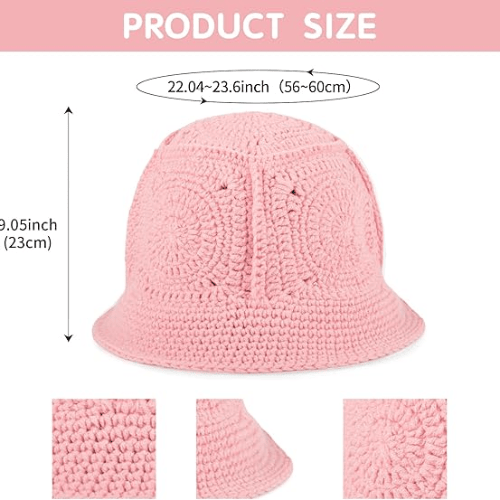 Handmade Crochet Bucket Hat – Artisanal Knitted "Milk Cotton" Beanie