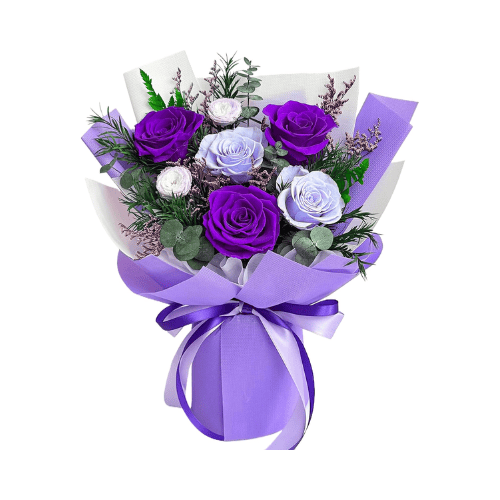 Handcrafted Preserved Real Rose Bouquet