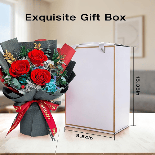 Handcrafted Preserved Real Rose Bouquet