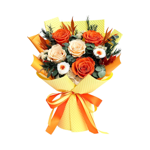 Handcrafted Preserved Real Rose Bouquet
