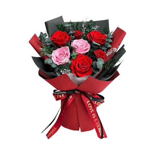 Handcrafted Preserved Real Rose Bouquet
