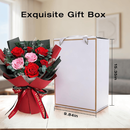 Handcrafted Preserved Real Rose Bouquet